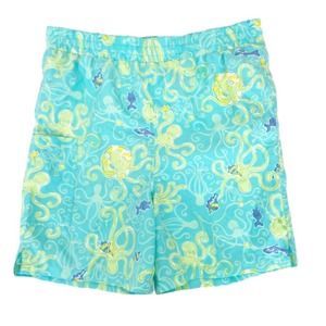 Lilly Pulitzer Vintage 90s Octopus Boys Bathing Suit Swim Trunks Sz L